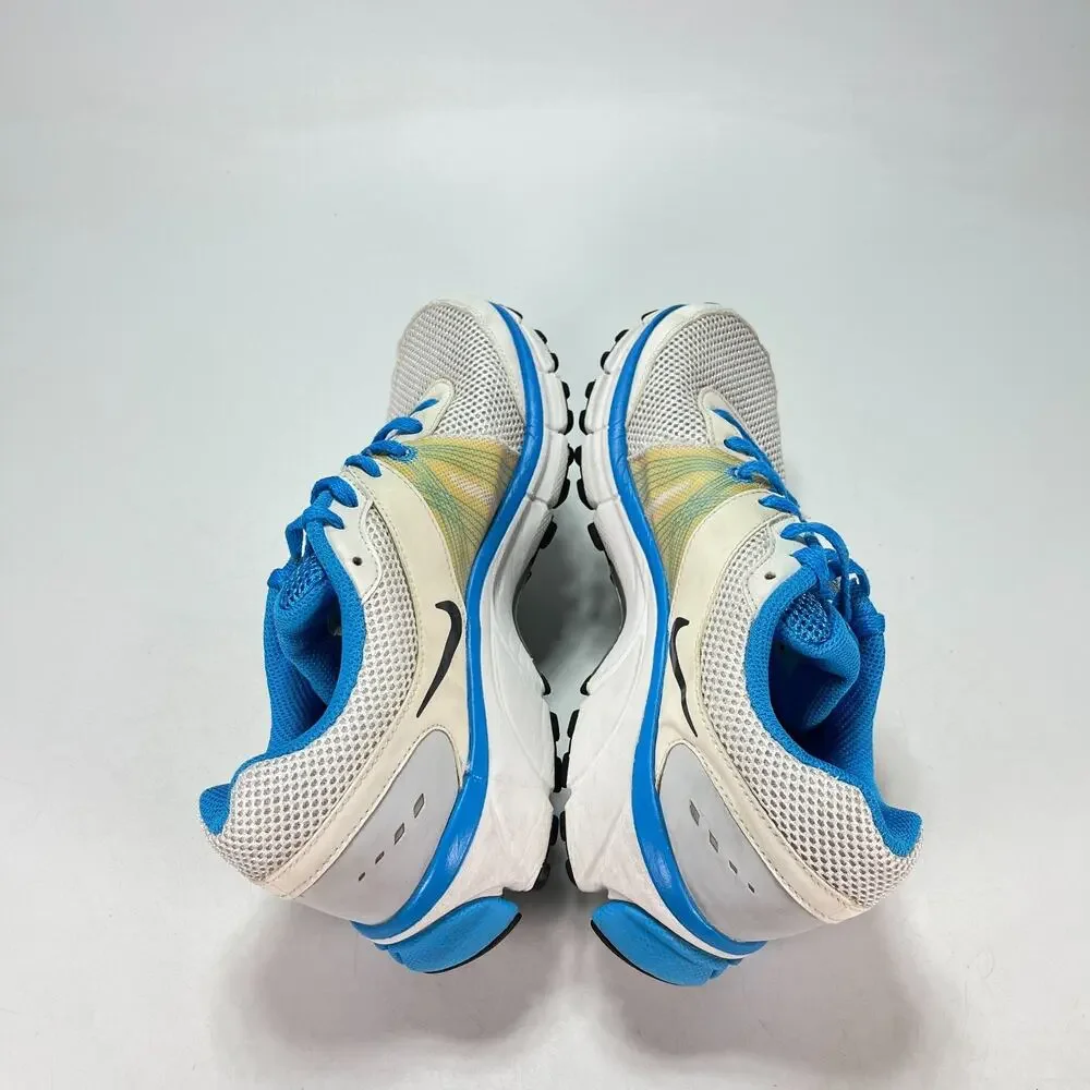 Nike Air Pegasus+ 28 White Varsity Blue Lace Up Running Shoes Women's Size 8